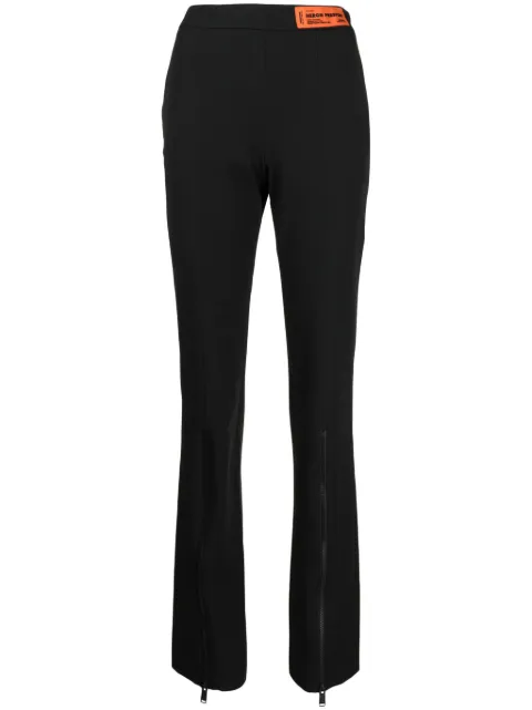 Heron Preston zipped-ankle tailored trousers Black HWCA028F22FAB0011100