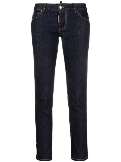 DSQUARED2 cropped slim-fit jeans Blue S80LA0042S30595
