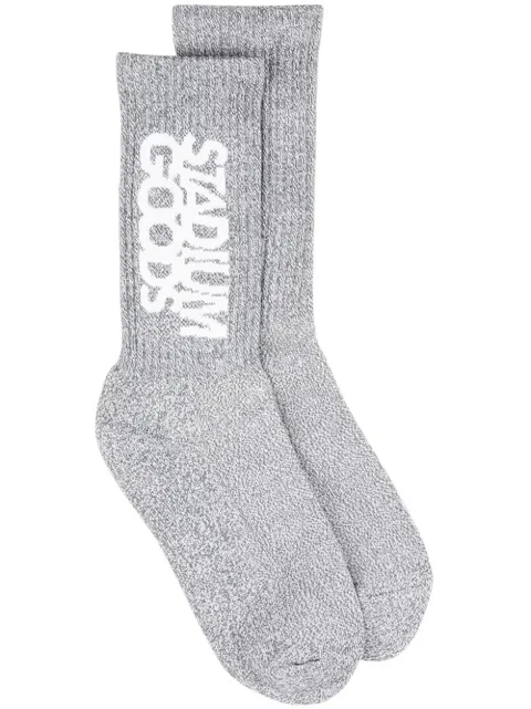 STADIUM GOODS® logo-print ''Grey Flannel'' crew socks Grey SGS0479