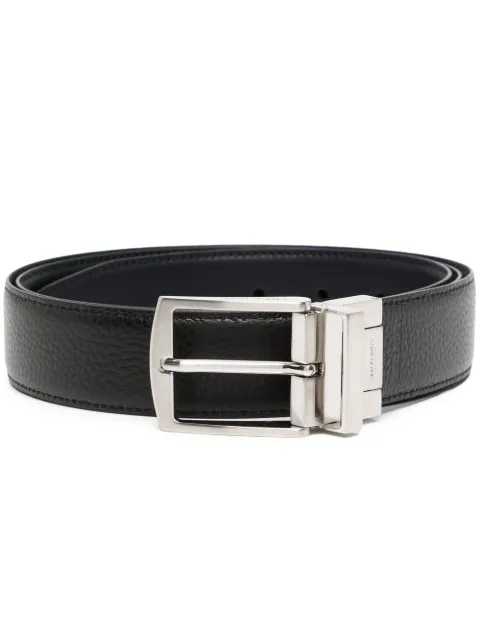 Giorgio Armani engraved-logo detail belt Black Y2S450YSR4X