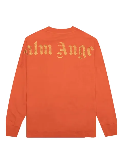 Palm Angels logo-print sweatshirt Orange PMAB001F22JER0022727