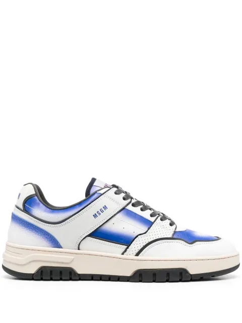 MSGM calf leather sneakers Blue 3440MS60187102