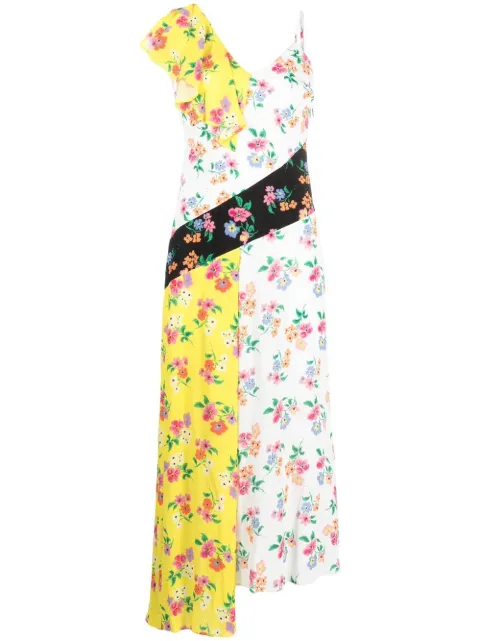 MSGM floral print midi dress White 3441MDA187Y237154