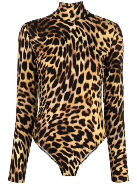 Stella McCartney leopard-print bodysuit Neutrals 6100133AS300