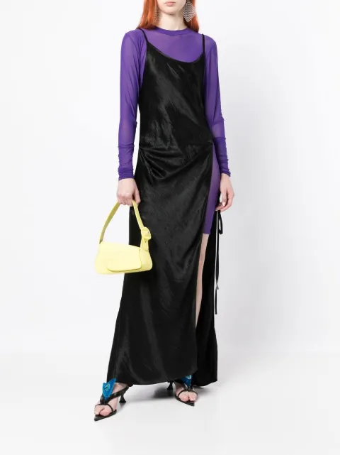 Kiko Kostadinov Trivia asymmetric shoulder bag Yellow KKWSS22B03