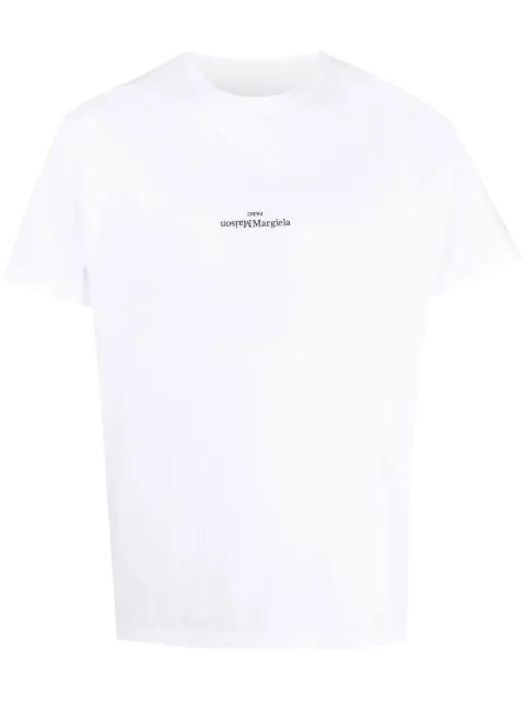 Maison Margiela logo-print T-shirt White S30GC0701S22816
