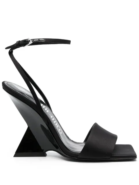 The Attico Cheope 105mm sandals Black 228WS513V015100