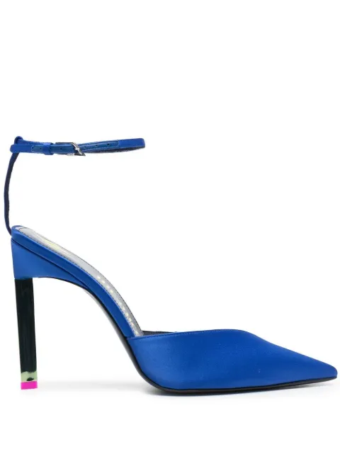 The Attico pointed-toe stiletto heel pumps Blue 228WS413V015