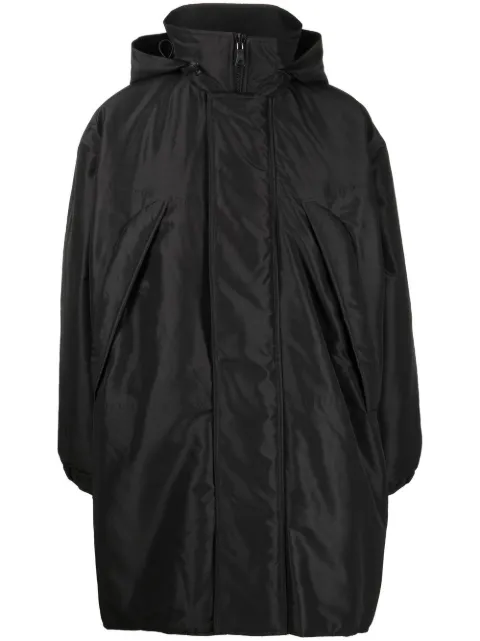 OUR LEGACY hooded concealed-fastening parka coat Black M4211FPBR