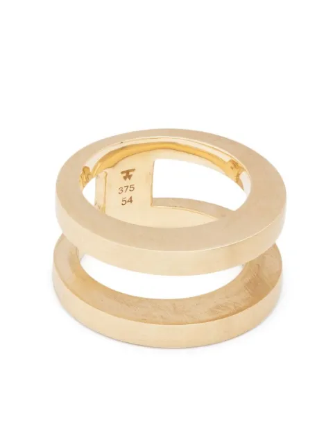 Tom Wood Double Vault ring Gold 101109