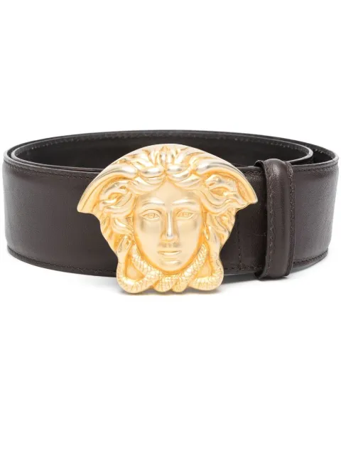 Versace Pre-Owned 1990s Medusa head buckle belt Brown VERS280Z