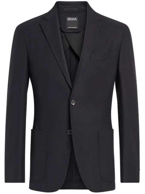 Zegna Trofeo single-breasted cashmere jacket Black E7C20SDR
