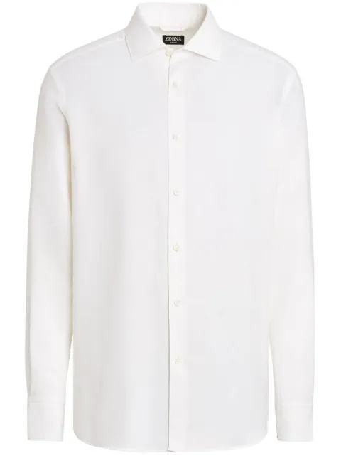 Zegna Cashco long-sleeve shirt White E7X44SRF5