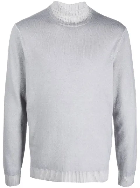 Malo fine-knit roll-neck jumper Grey UXC103F2K11