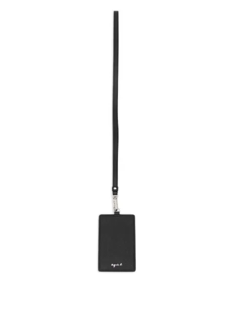 agnès b. leather cardholder Black N448VCJ7