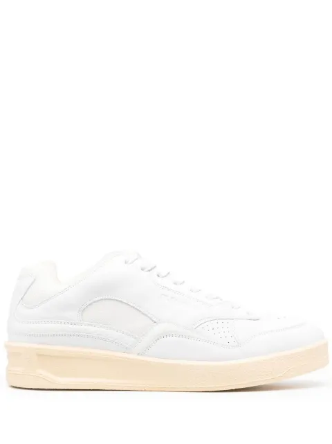 Jil Sander panelled low-top leather sneakers White J32WS0016P4869