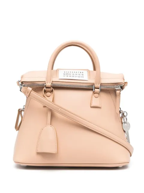 Maison Margiela mini 5AC leather tote bag Pink S56WG0082P4985