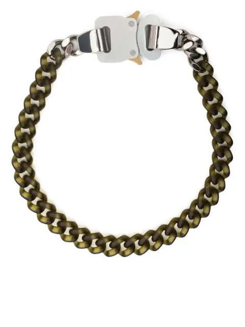 1017 ALYX 9SM seat-belt choker necklace Green AAUJW0149OT01