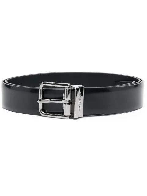 Dolce & Gabbana brushed calfskin belt Black BC4703AI935