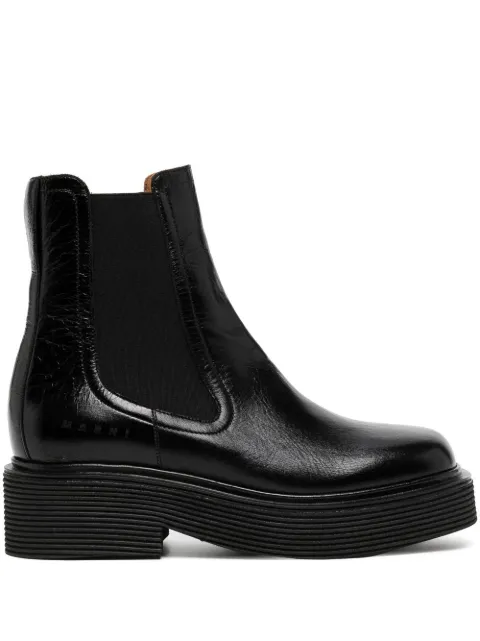 Marni ridged-sole Chelsea boots Black TCMS009204P3731