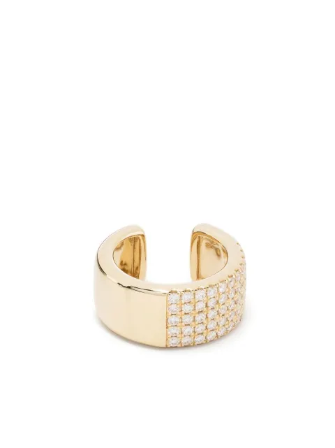 Mizuki 14kt yellow gold Sea of Beauty diamond ear cuff Gold SBE335