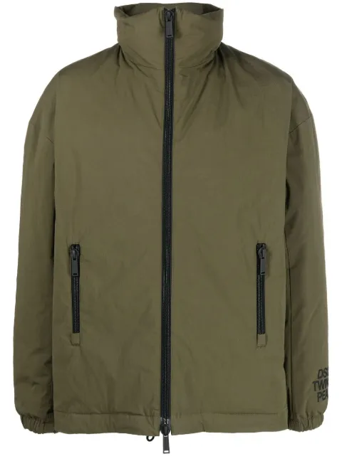 DSQUARED2 high-neck padded jacket Green S74AM1296S53578