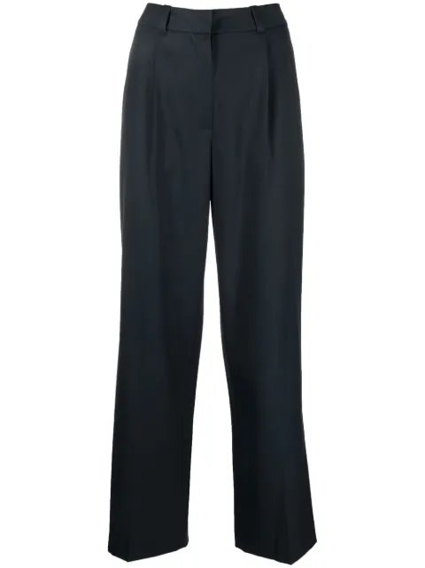 Low Classic wool-blend straight-leg trousers Blue LCPF22PA06377816