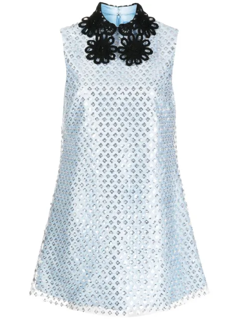 Macgraw Repertoire sequin-embellished dress Blue RepertoireDressinBlue