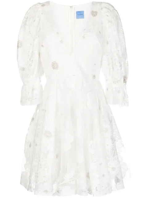 Macgraw Ritual v-neck mini dress White RITUALDRESSINIVORY