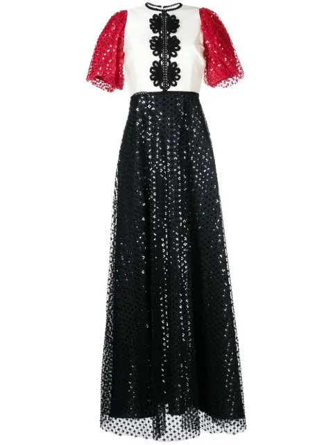 Macgraw sequin-embellished gown dress Black RedHerringDress