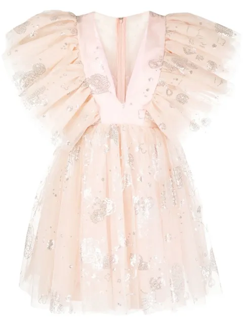 Macgraw Tabetha sequin-embellished tulle dress Pink TabethaDressinpink