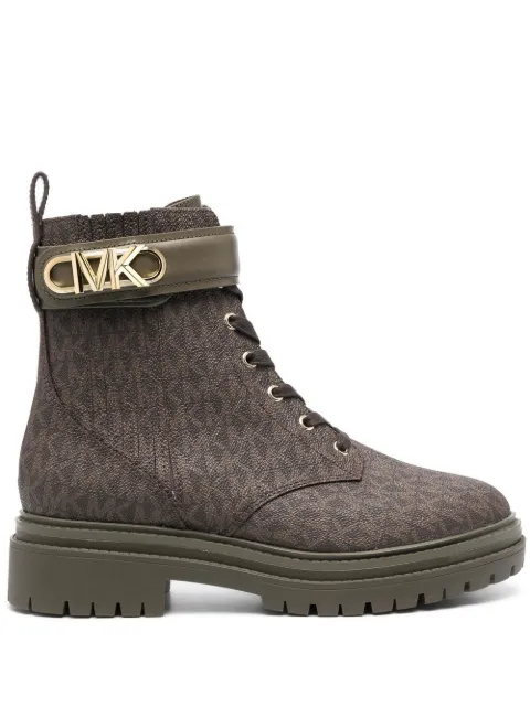 Michael Michael Kors Parkler monogram ankle boots Brown 40F2PKFE5B