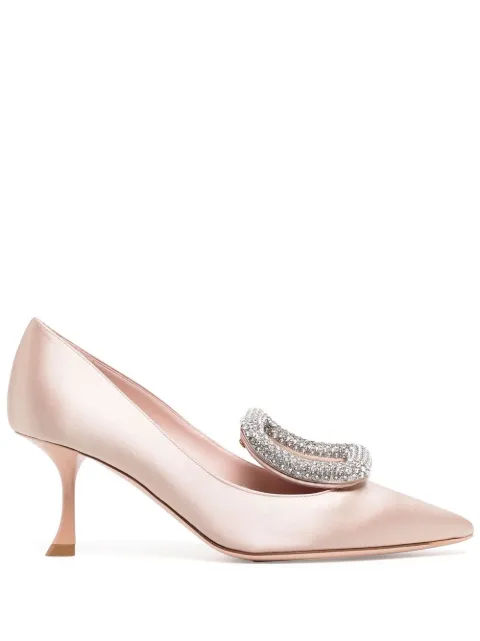 Roger Vivier 70mm buckle-detail pumps Pink RVW61832590RS0