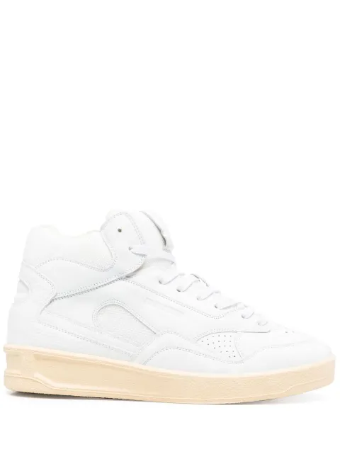 Jil Sander gum-sole high-top sneakers White J32WS0017P4869