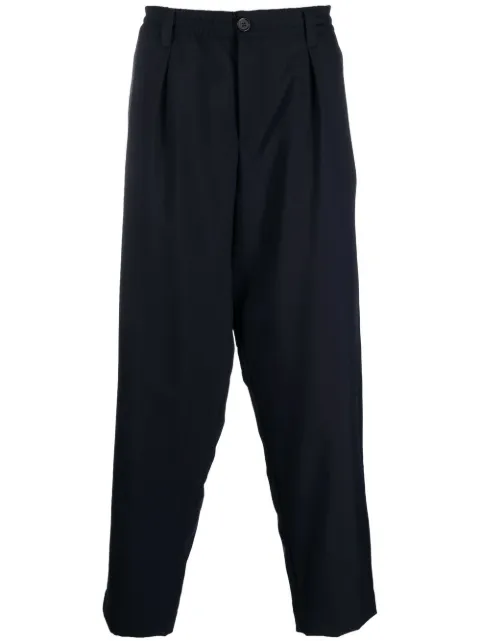 Marni tapered-leg elasticated-waist trousers Blue PUMU0017U1TW839