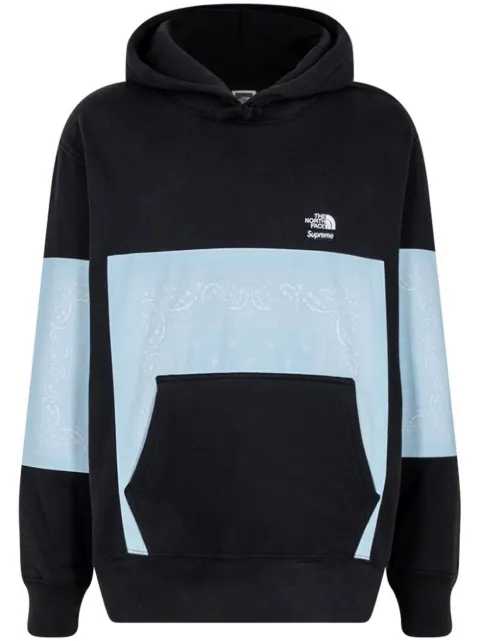 Supreme x The North Face bandana-print hoodie Black SU12035