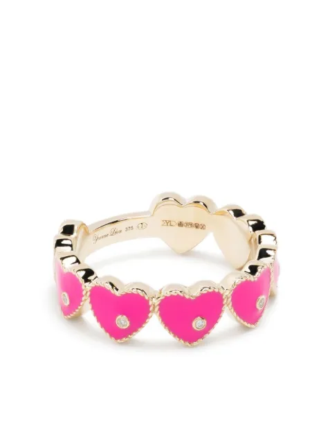 Yvonne Léon 9kt yellow gold Alliance heart ring Gold ALLIANCEPINK