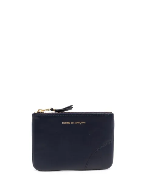 Comme Des Garçons Wallet zipped leather coin wallet Blue SA8100NAVY