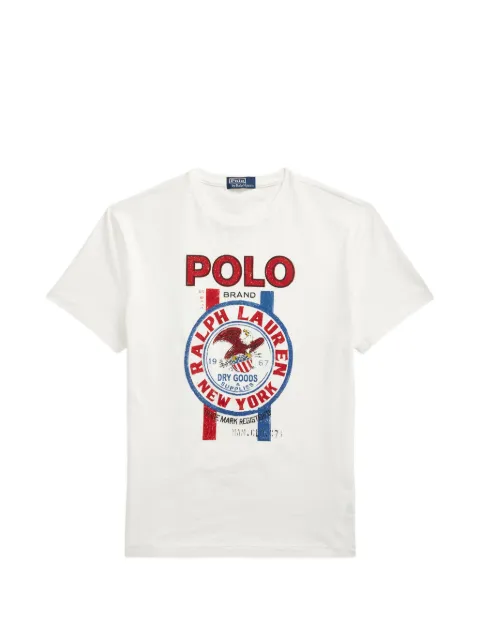 Polo Ralph Lauren logo-print cotton T-shirt White 710870260001