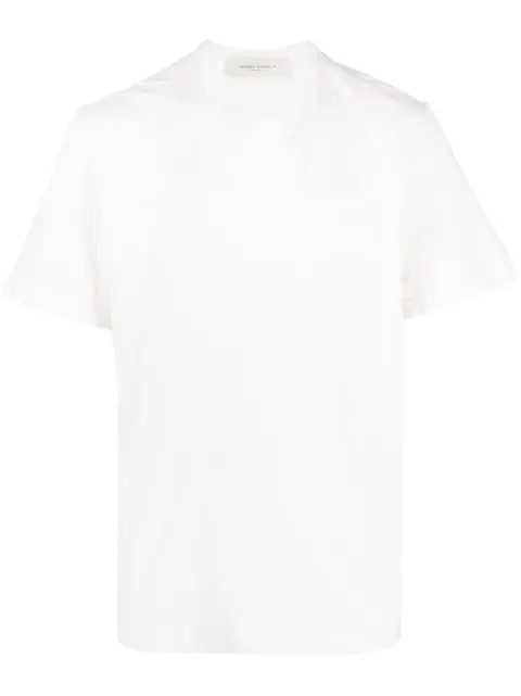 Golden Goose embroidered-logo short-sleeved T-shirt White GMP01220P000638
