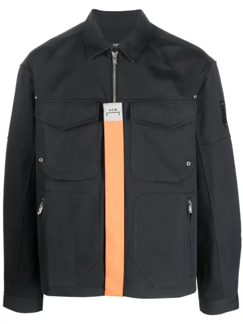 A-COLD-WALL* Stria shirt jacket Black ACWMSH064
