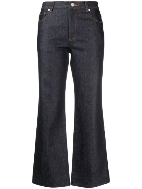 A.P.C. mid-rise cropped jeans Blue COZZIF09073