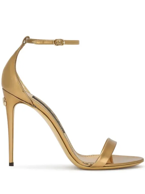 Dolce & Gabbana Keira metallic sandals Gold CR1339AY828