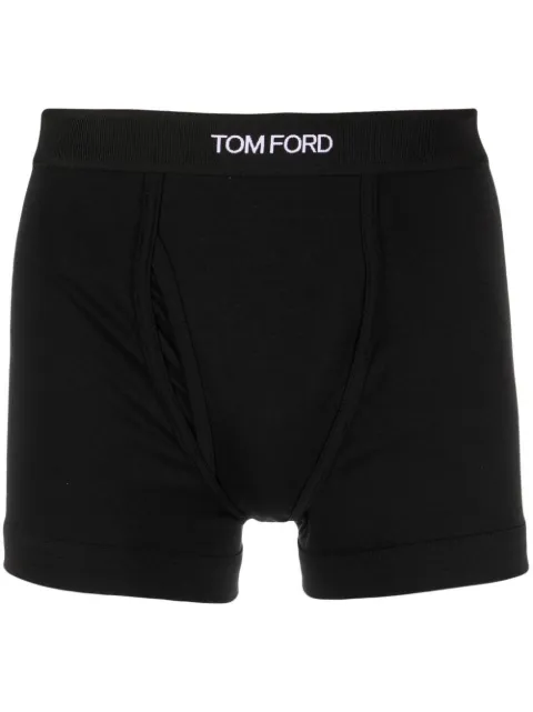 TOM FORD logo-waistband boxers Black T4LC31410