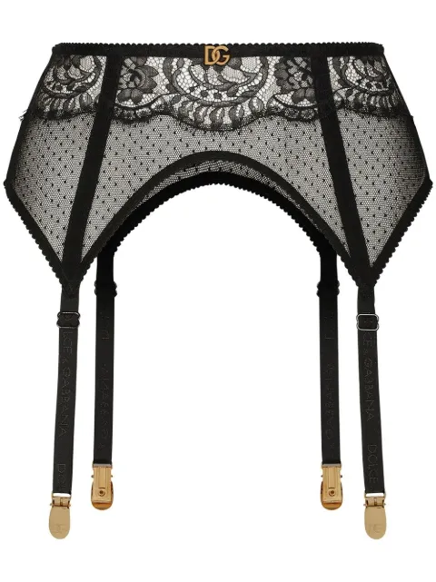 Dolce & Gabbana lace suspender belt Black O4A50TONM83
