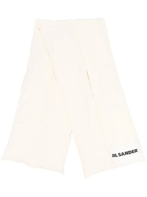 Jil Sander logo-print padded down scarf Neutrals J40TE0002J70008