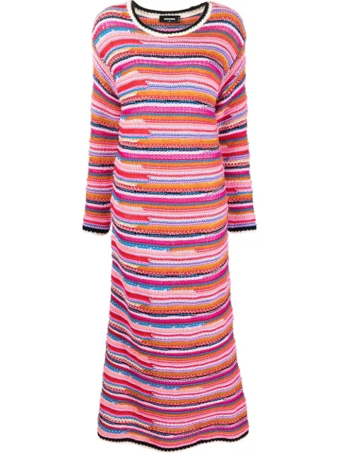 DSQUARED2 colour-block knitted midi dress Pink S75CV0542S18043