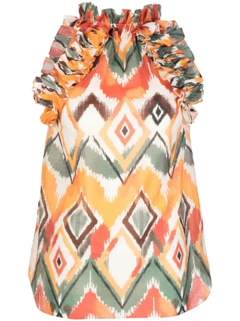 Bambah Argentina geometric sleeveless top Multicolour BMSS2336