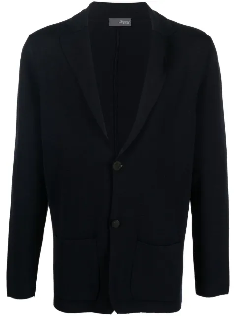 Drumohr V-neck buttoned cardigan Blue D1D412N091