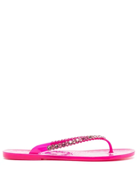 Sophia Webster Esme crystal-embellished flip flops Pink SAW22118